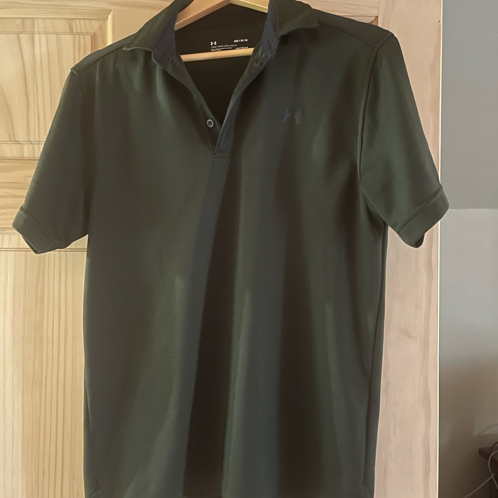 Dark Green Under Armour Polo